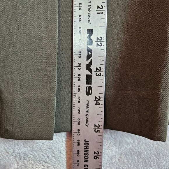 Kasper Olive Green Double-Breasted Blazer Skirt Set Womens 14 career formal - Picture 10 of 16